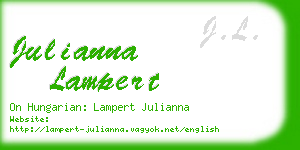 julianna lampert business card